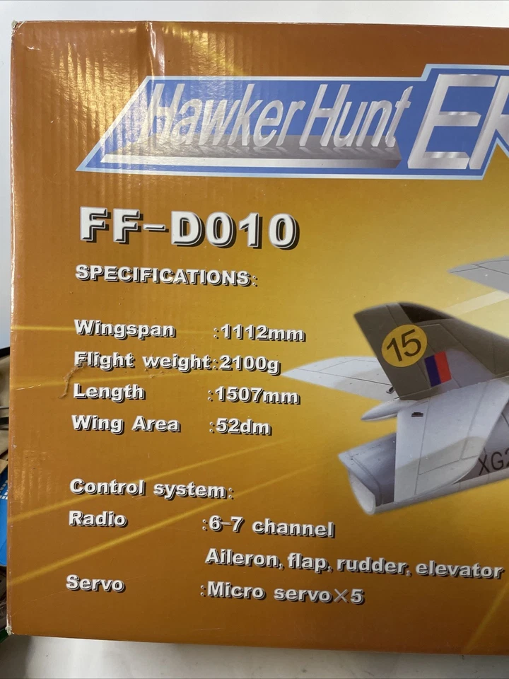 Hawker Hunter ER 90mm Single EDF ENVÍO GRATUITO Foto 2 de 4