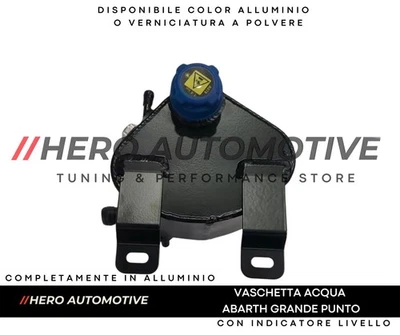 Abarth Grande Punto Mito Wasserschale Aluminium mit Anzeige Liv Black schwarz - Bild 1 von 4
