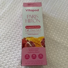Paris Hilton Vitapod POMEGRANATE PARADISE Beauty + 7 pods Zero Sugar
