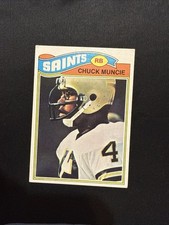 1977 Topps Chuck Muncie Rookie #467 football card New Orleans Saints