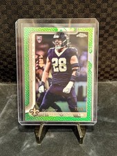 2025 Topps Chrome Danny Stutsman RC Football Leather Green Refractor /99 Saints