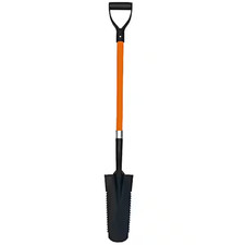 Drain Spade Teeth Shovel Multi-Purpose Metal Blade Shovel 48 In. Durable Handle