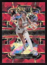 2024 Panini Select WNBA #25 Diamond Miller Red Ice Prizms