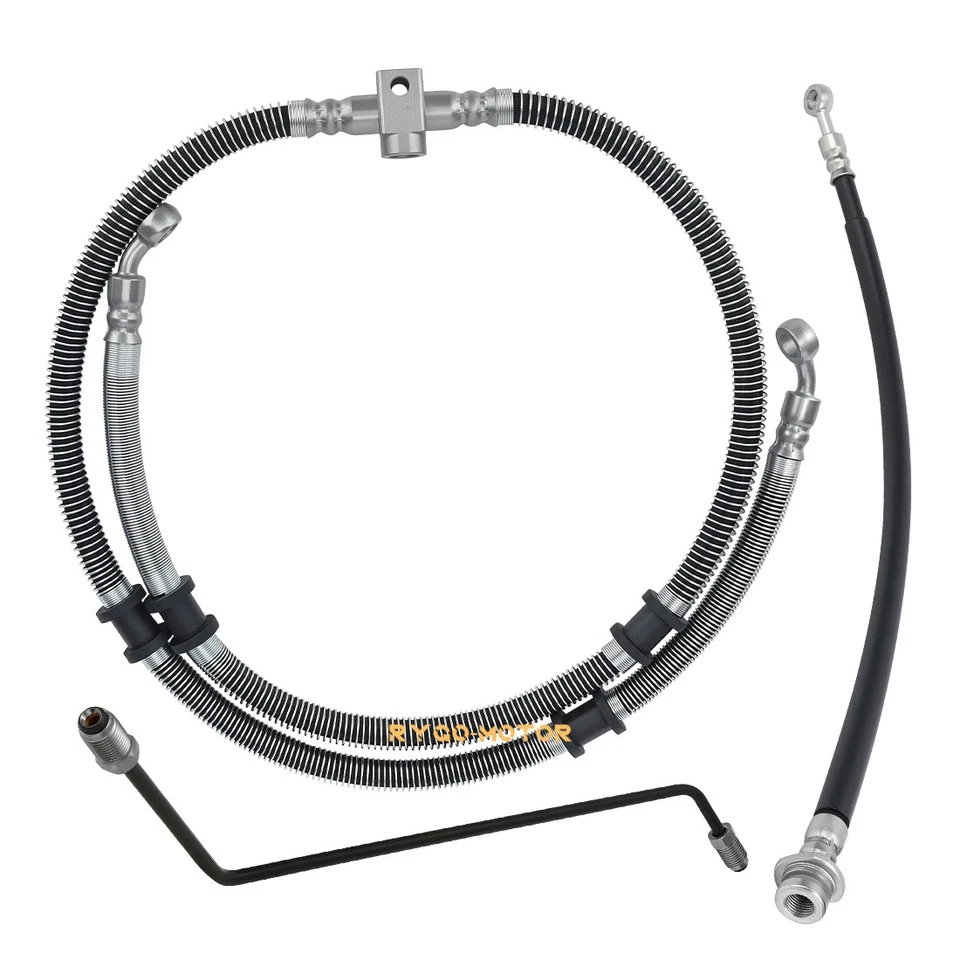 Front Brake Hose Line Pipe Kit for Yamaha Grizzly 450 YFM450 4x4 Auto 2011-2014 - Image 2 of 4