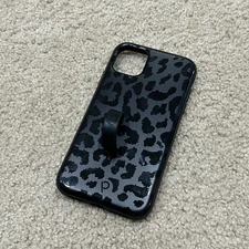 Black Leopard Cheetah Loopy Case for Iphone 11