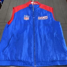 Vintage Apex One New York Giants Puffer Vest NFL Licensed Size XL