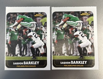 Two (2) Count Lot SAQUON BARKLEY 2025 SI for Kids Sports Illustrated  #1175