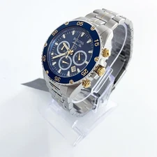 Bulova Marine Star Men's Blue Dial Quartz 98B400 Chronograph Quartz Watch 41.5mm