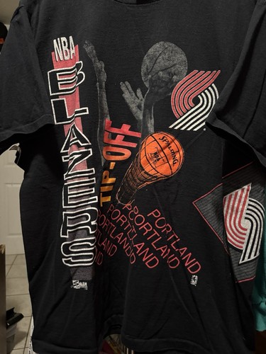 Vintage 1991 NBA Oregon Trail Blazers T-shirt XL Salem Sportswear Tag - Picture 4 of 6