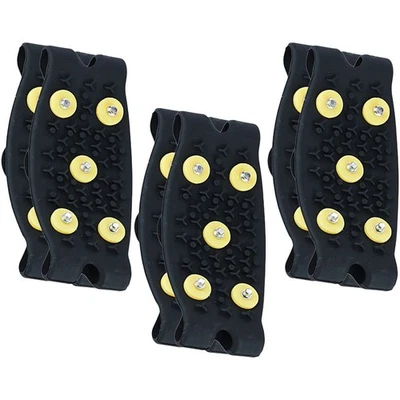 MARKENLOS 3 Pairs Rutschfeste Stollen Eisspikes Für Schuhe Schuhspikes Schuhsteigeisen