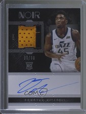 2017-18 Panini Noir Rookie 85/99 Donovan Mitchell #313 Patch Auto 3d3