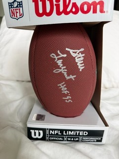 Steve Largent Autographed Wilson Football HOF '95 Seahawks