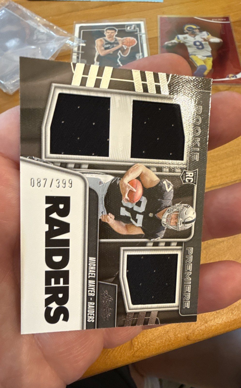 2023 Absolute - Rookie Premiere Materials Michael Mayer 87 /399 Jersey Match!!