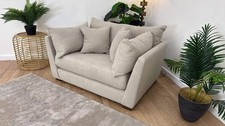 Sofology Tallulah Fabric Loveseat in Cosy Boucle Pebble