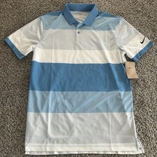 Nike Victory Dri-FIT Golf Polo Striped Blue Men  s Size Small FZ7452-589