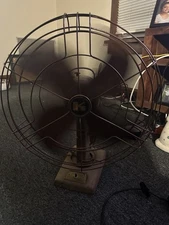 Kenmore Oscillating Brown Fan 13" Cage Vintage Model Works