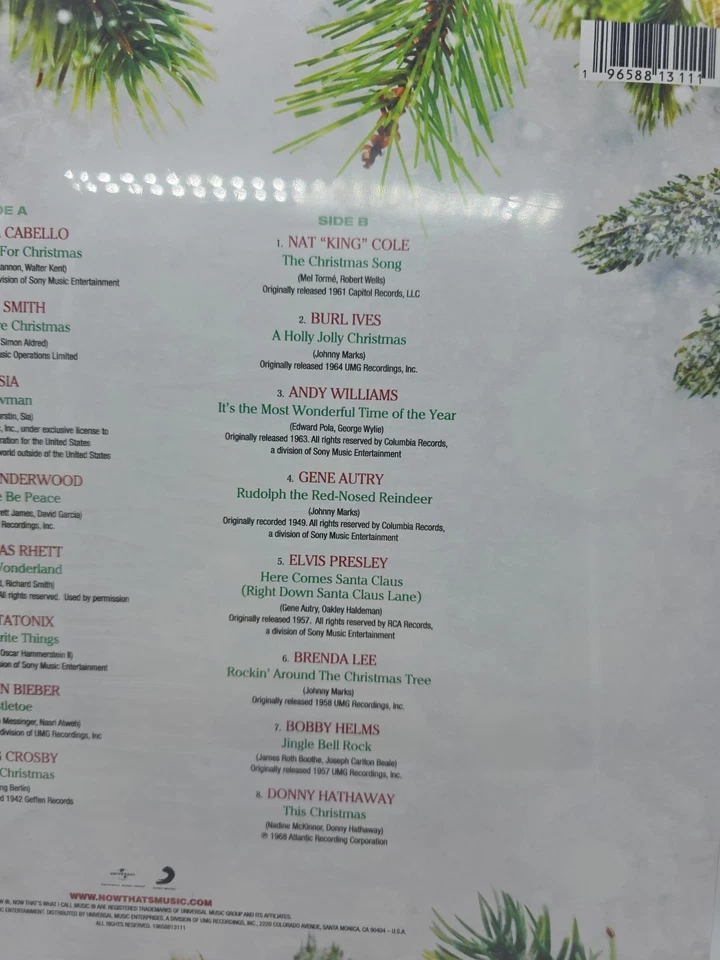 NOW That's What I Call A Most Wonderful Christmas Exclusive Green Vinyl LP 2x - Image 4 of 4