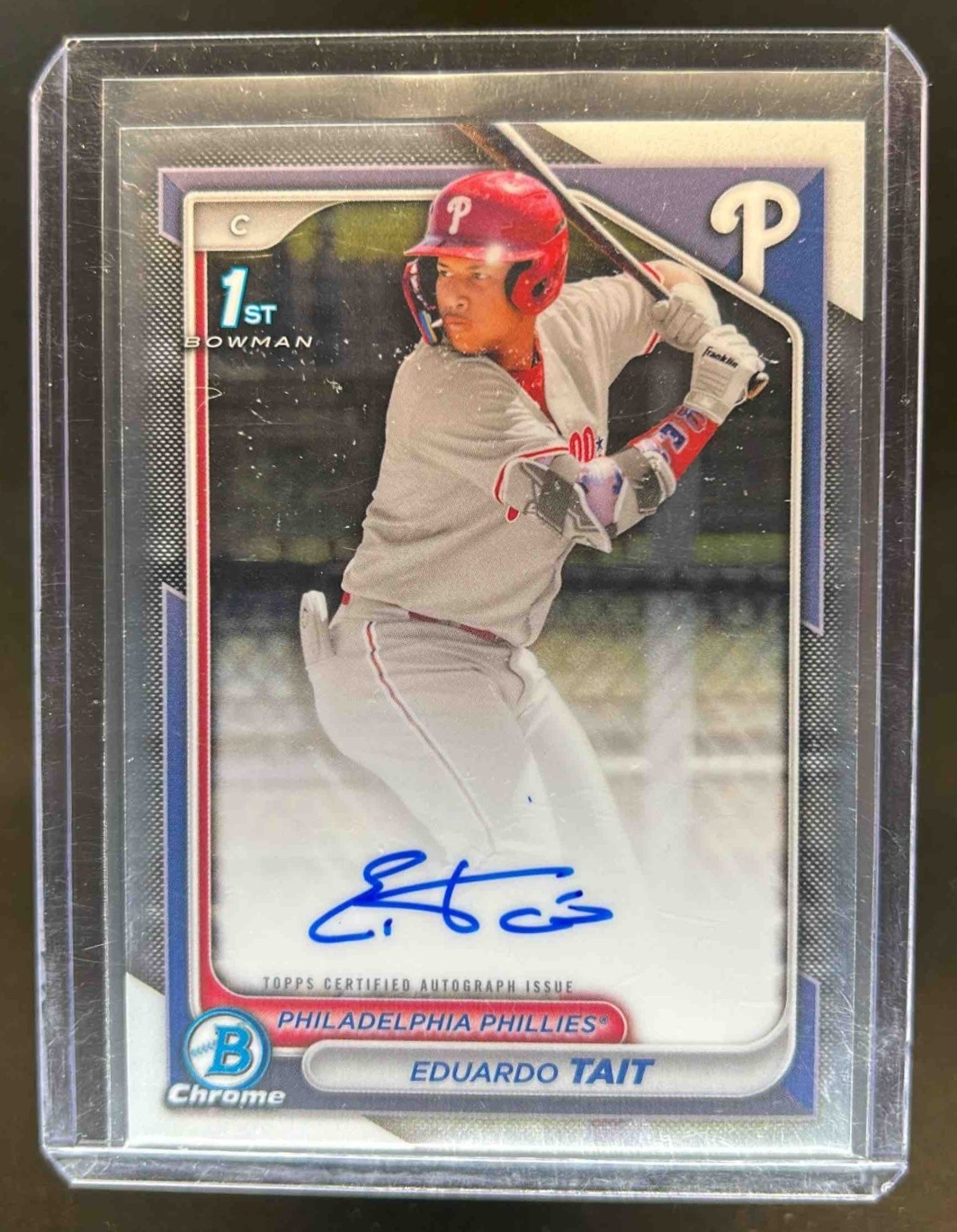 2024 Bowman Chrome Eduardo Tait Auto 1st Prospect #CPA-ET Phillies