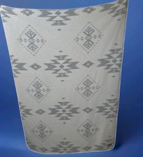 Pendleton Sherpa Fleece Southwest Throw Blanket Reversible Cream Gray 50x70
