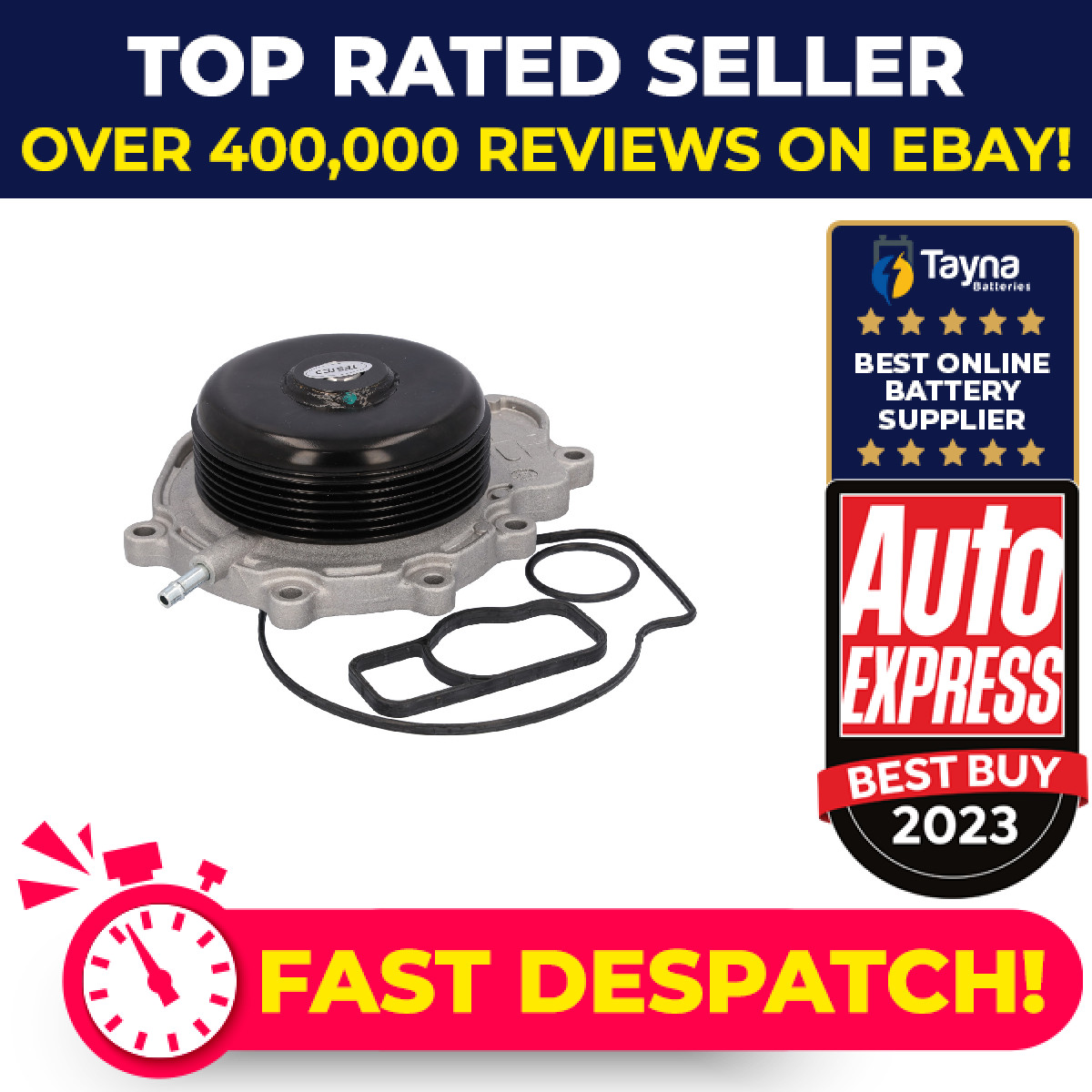 Water Pump fits MERCEDES C220 2.2D 2008 on Coolant A6512000300 A6512001101 Febi