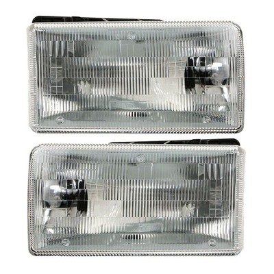 Headlights Left Right Set for 91-96 Dodge Dakota Clear Factory-Style LHT03093