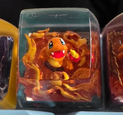Pokemon Keycap Glumanda Artisan handmade