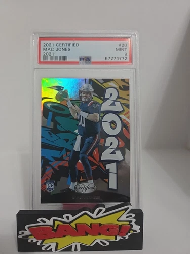 2021 Panini Certified Mac Jones 2021 Graffiti #20 Rookie PSA 10 GEM MT