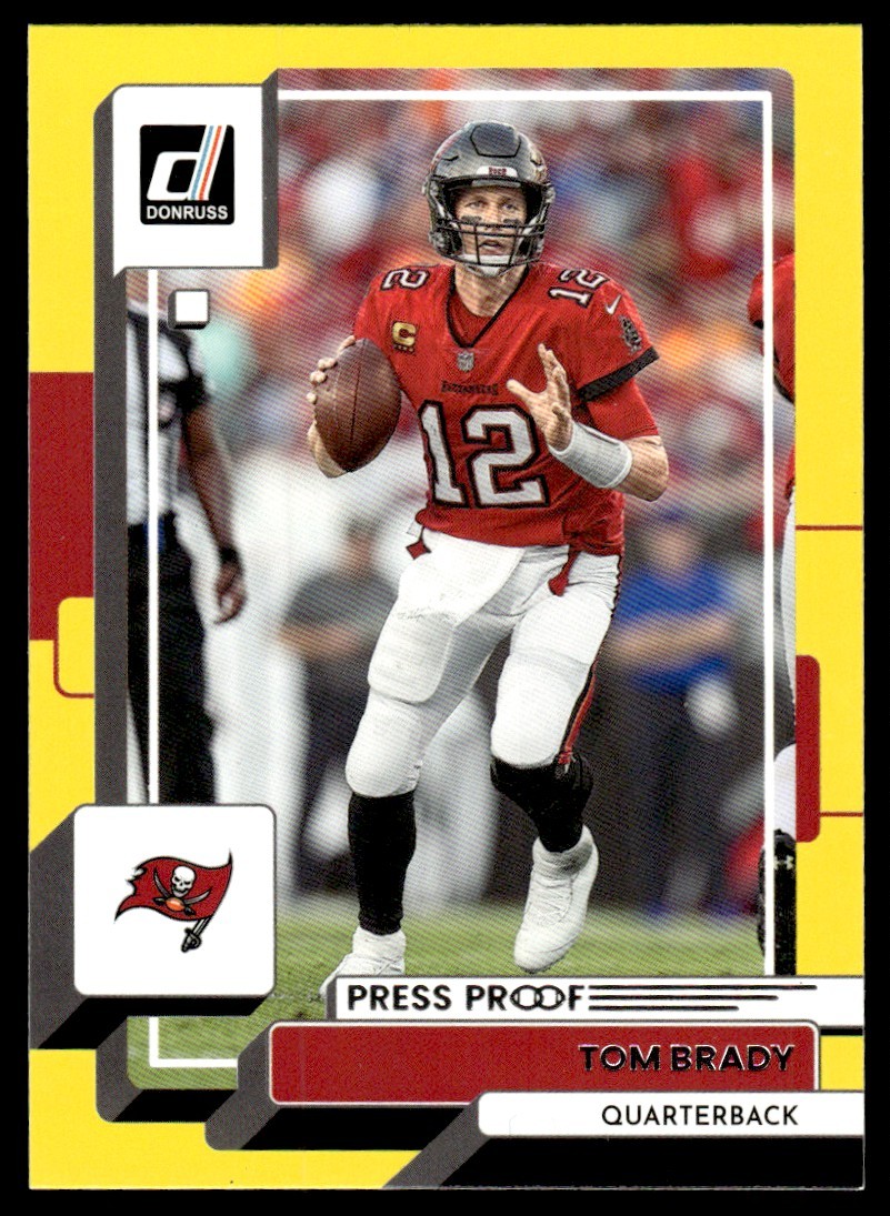 2022 Donruss Red Press Proof Tom Brady Tampa Bay Buccaneers #255