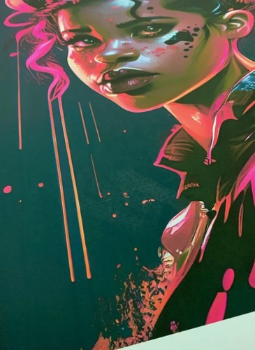 Chris Boyle ltd ed OOP signed giclee UK street art print 'Urban Minnie Mouse' - Picture 5 of 8