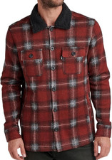 REEF KERNEY Men's Overshirt/Jacket - Madder Brown - Medium - NWT