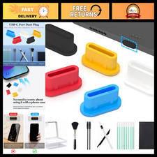 25 PCS USB-C Dust Plugs - Silicone Type-C Port Covers  Charging Protectors, Com
