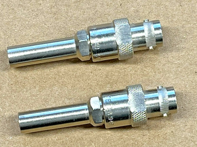TROMPETER ELECTRONICS ADMW12 Lot of 2 75 Ohm BNC to Mini-WECO RF Adapter