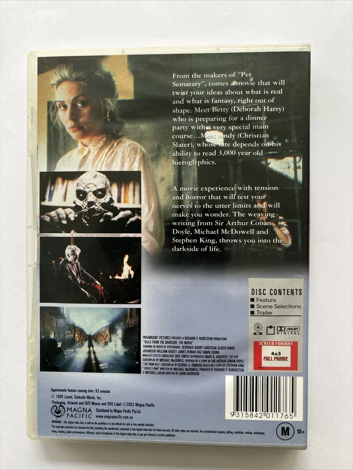 Tales From The Darkside - The Movie (DVD, 1990) Christian Slater Deborah Harry - image 2 of 3