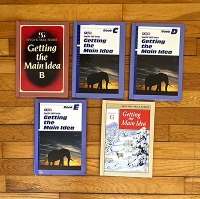 Book Lot Specific Skill Series Getting the Main Idea by Boning HC B, C, D, E, G