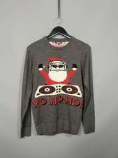 SANTA CHRISTMAS Jumper - Size XS - Grey - Great Condition - Men  s