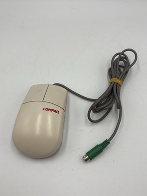 Vintage Retro Compaq M/N: MUS9J N Computer Roller Ball 2 Tasten Maus - FUNKTIONIERT