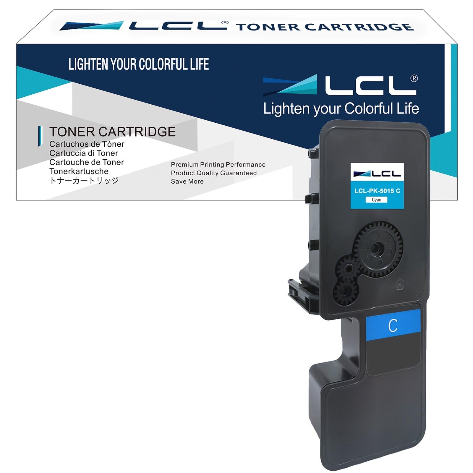 Cartouche PK-5015C cyan haute capacité pour impression UTAX PK5015 net sans bavure
