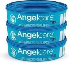 Angelcare Nappy Bin Refill Cassettes Compatible Disposal System Pack of 3