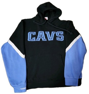 Vintage Mitchell & Ness Hoodie Sweatshirt Cleveland Cavaliers Mens Large 24x21