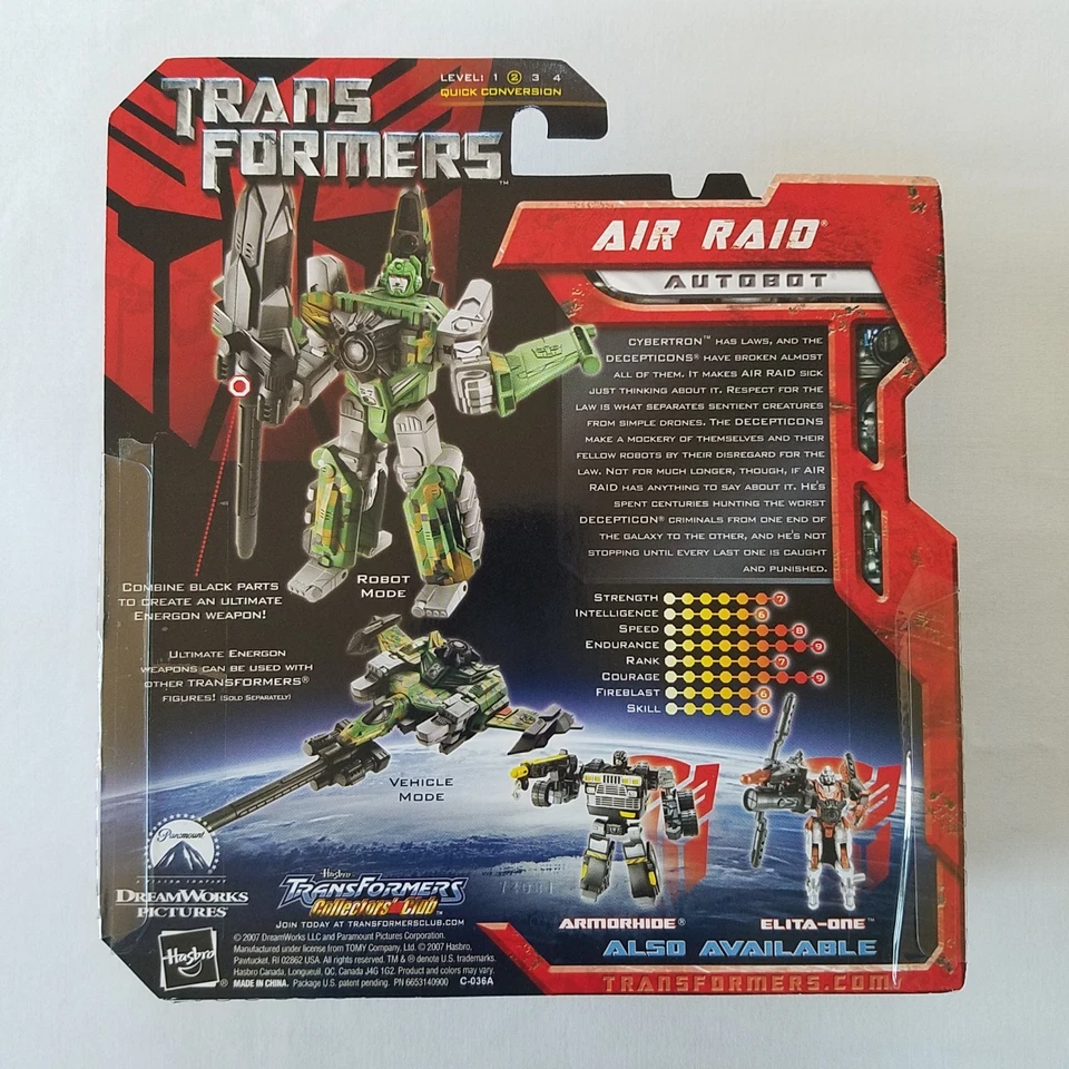 Transformers 2007 Movie Scout Class Air Raid MOSC Target Exclusive - Image 2 of 2