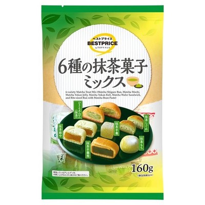 Topvalu, 6-variety Matcha Treat Mix, Manju Buns, 160g, S3