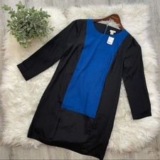 J. Crew Blue Colorblock‎ Sheath Dress