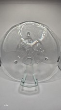 Service Teller/Kuchenteller ( 3 F&uuml;&szlig;e), Glas Blumf&ouml;rmige Design