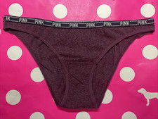 2014 Vintage Victoria s Secret PINK Extra Low Rise Bikini Panty M Logo Waist