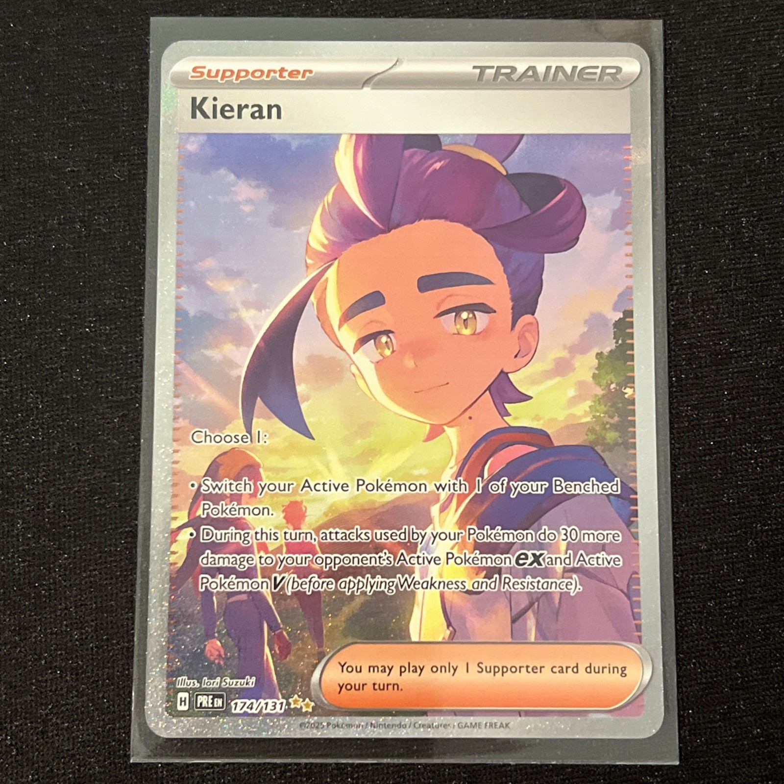 Kieran 174/131 Pokemon TCG SV: Prismatic Evolutions Special Illustration Rare NM