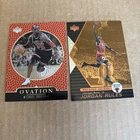 MICHAEL JORDAN 1998 Ovation #7 & UD Jordan Rules #J1 Chicago Bulls Cards (f7)