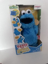 Sesame Street Feed Me Cookie Monster Plush: Interactive 13 Inch Cookie Monster