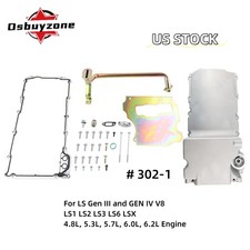 Swap Retrofit Low Profile Oil Pan Kit For Gm Ls1 Ls2 Ls3 Engine 1955-1987 302-1
