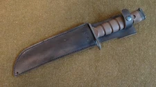 USMC OKC3s , Fixed Blade Fighting Knife w Scabbard.