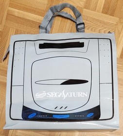 SEGA Saturn Cushion & Bag Set Gray Unused Retro Game Japan 